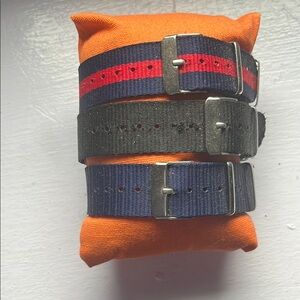 Trio of Nylon Watch Straps